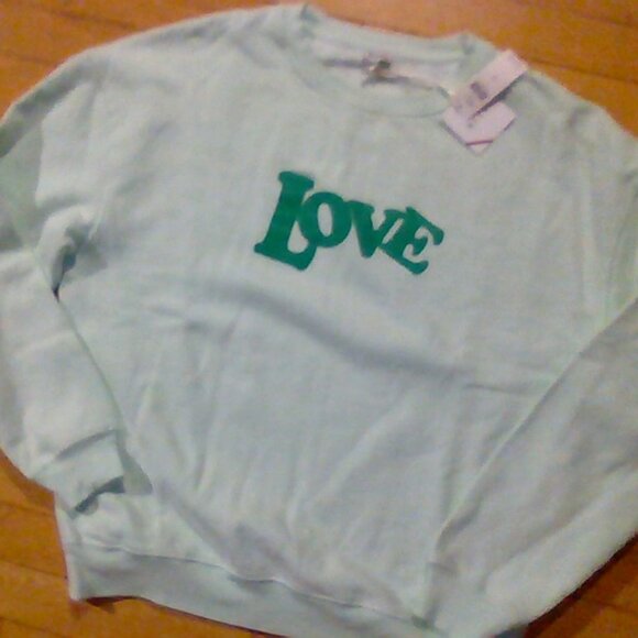 Brand New Women's KULE Oversized 70's Love Sweatshirt - Picture 9 of 12